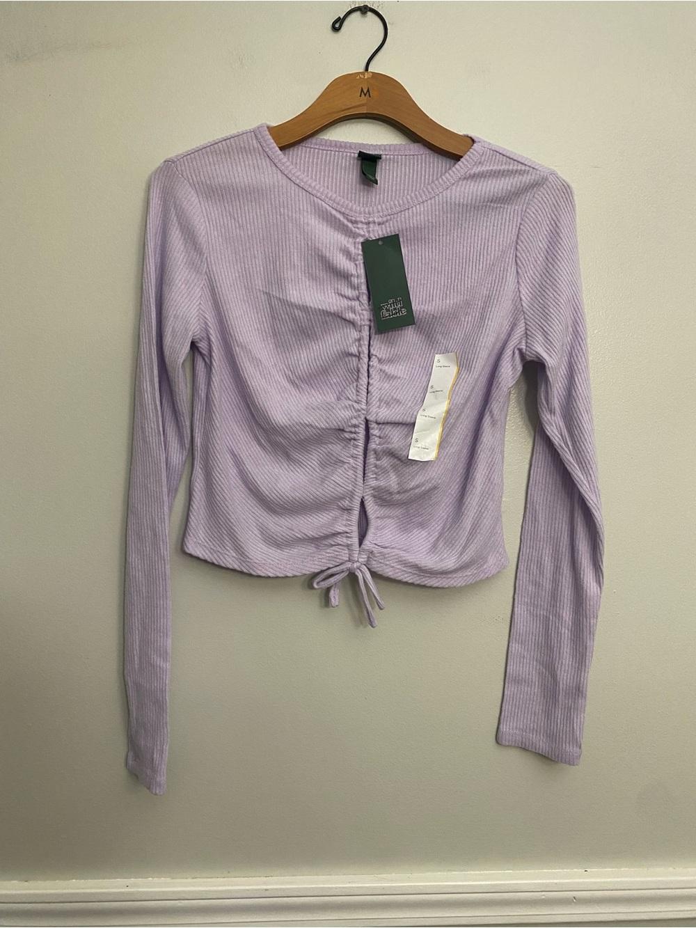 NWT Wild Fable Purple Keyhole Top - S